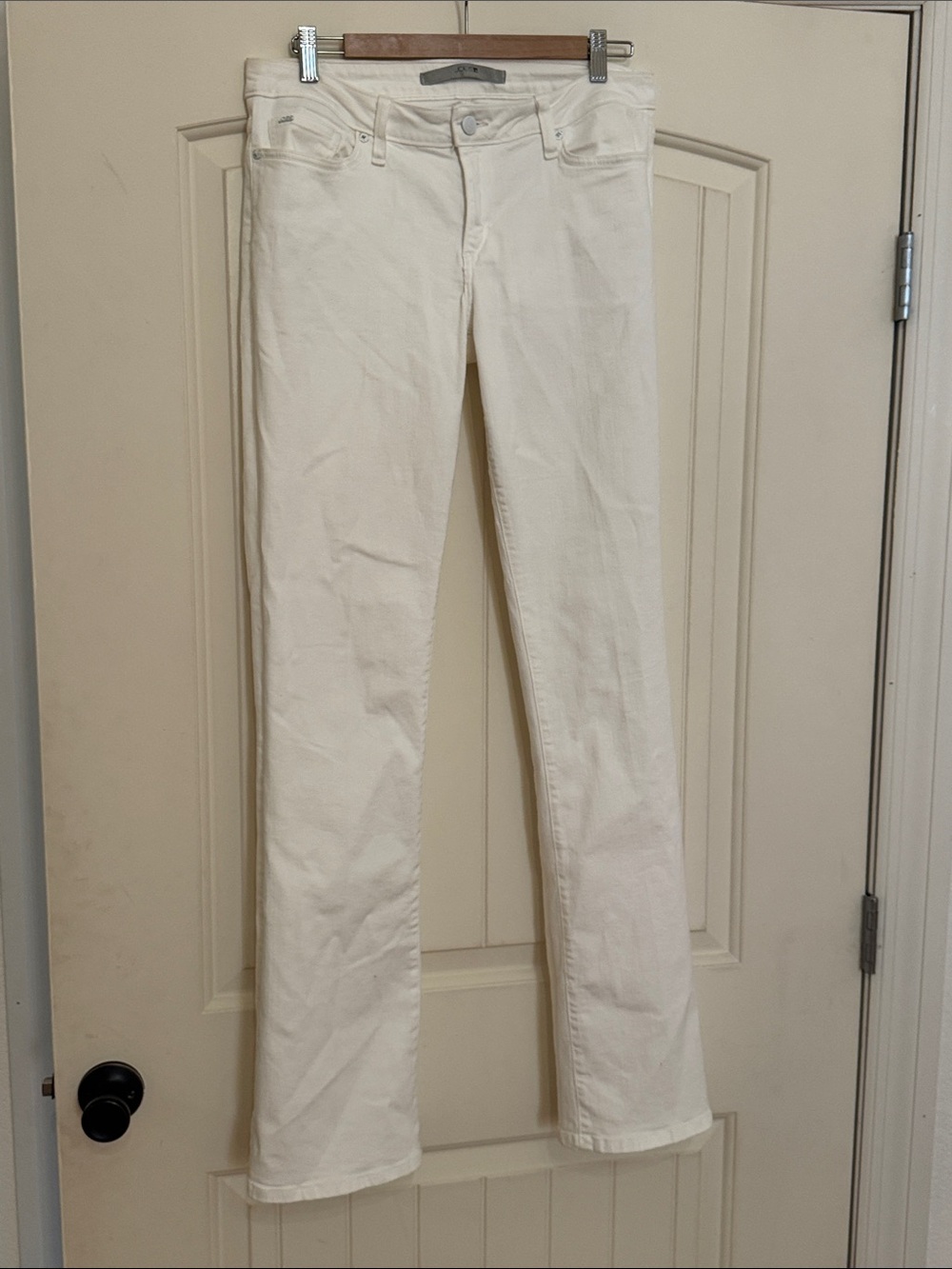 Joe's Jeans White Straight Leg Jeans